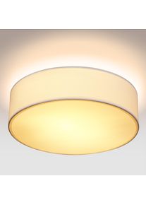 Monzana Deckenlampe Weiß Stoff Ø38cm