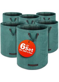 Gardebruk Tuinafvalzak Set van 6 x 280 Liter Groen