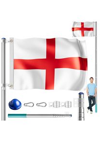 Monzana Vlaggenmast Aluminium 630cm incl Engeland/UK vlag