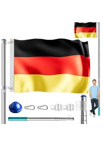 Monzana Vlaggenmast Aluminium 630cm incl Duitsland vlag