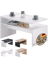 Casaria Salontafel Sacramento Wit 95x55x50cm