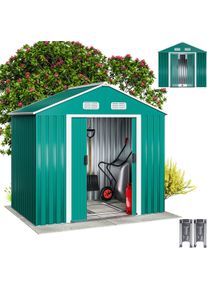 Gardebruk Tuinschuur Groen Metaal 200x135x190cm