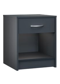 Casaria Nachtkastje Hamburg Antraciet 50x40x35cm