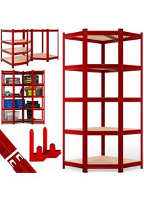Monzana Stellingen voor zwaar gebruik Rood 180x70x40cm gegalvaniseerd 875kg