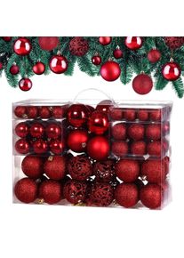 Deuba Kerstballen Rood 100-delig