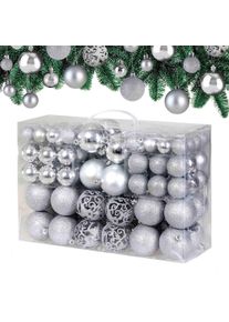 Deuba Kerstballen Zilver 100-delig