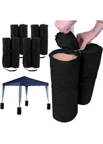 Casaria Verzwaringsvoet Partytent Set van 4 Zwart Stof 26x13x46cm