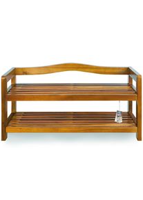 Casaria Zapatero madera de acacia 2 estantes
