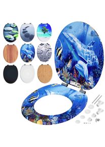 Casaria Wc-Bril met Zacht Sluitingsmechanisme Sealife