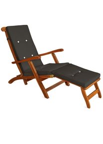 Detex Ligbedkussen Antraciet 184,5x43x6cm