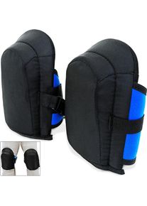 Monzana Kniebeschermers met Sluitriem Zwart Blauw One Size
