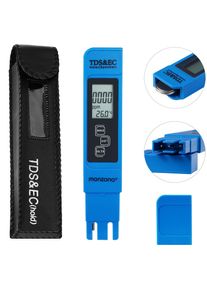 Monzana Cyfrowy tester wody z wyświetlaczem LCD 3 w 1 - miernik TDS, EC i temperatury