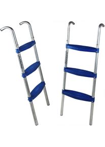 Deuba Escalera de trampolín 110cm / 3 peldaños