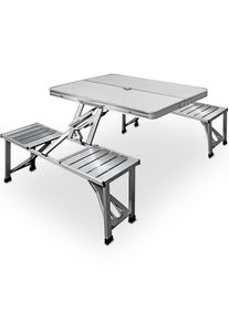 Casaria Campingtafel aluminium voor 4 personen opvouwbar
