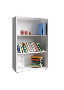 Casaria Boekenkast Vela Wit 3 vaks