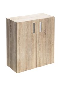 Casaria Armario multiusos Vela MDF color roble 77x60x30cm 2 estantes