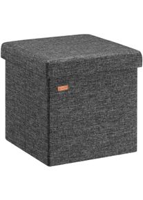 Casaria Poef Donkergrijs 38x38x38cm inklapbaar