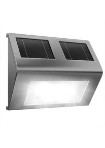 Monzana Lámpara solar LED Impermeable, acero inoxidable