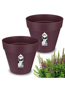 Gardebruk Bloempot set van 2 moerbei mat 19x18cm 3L
