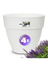 Gardebruk Juego de 4 macetas blancas 20x17cm 3,2L