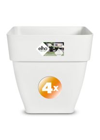 Gardebruk Juego de 4 macetas blancas 36x36x35cm 30L