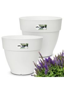 Gardebruk Bloempot set van 2 wit 25x21cm 65L