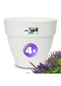 Gardebruk Juego de 4 macetas blancas 30x25cm 11,3L