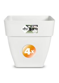 Gardebruk Juego de 4 macetas blancas 30x29x29cm 151L