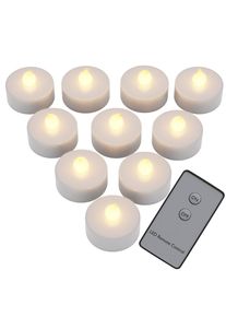 Monzana Velas de té LED set de 10 incl mando a distancia pilas