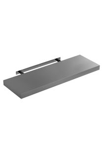 Casaria Półka ścienna Wisząca 70cm Szara + Wspornik