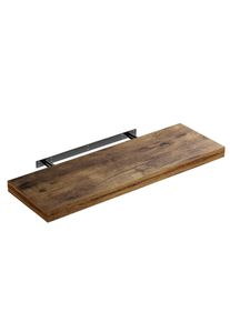 Casaria Półka ścienna Wisząca 70cm Dąb Ciemny + Wspornik