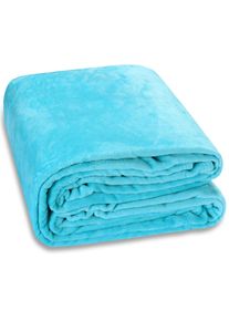 Monzana Plaid Blauw 200x150cm