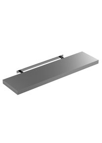 Casaria Półka ścienna Wisząca 90cm Szara + Wspornik