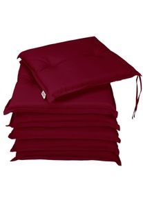 Detex Zitkussen set van 6 Boston Rood 43x39x5cm