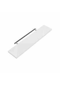 Casaria Półka ścienna Wisząca 50cm Biały Wysoki połysk Wspornik