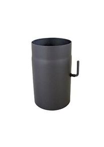 Bertrams Abgasrohr 07RL250-130DK 250 mm, Ø 130 x 2 mm, mit Drosselklappe, gussgrau