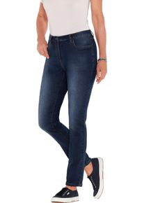 Dames Jeans met crinkle-effect dark-blue Maat 50