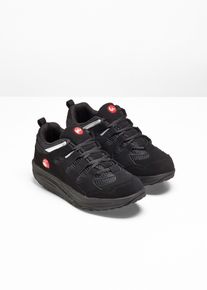 Sneakers med platåsula - svart - storlek 38 - bonprix
