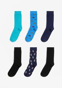 Strumpor med ekologisk bomull (6-pack) - grön - storlek 39-42 - bonprix