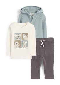 C&Amp;A Koala e procione-completo per neonati-3 pezzi, Bianco, Taille: 92