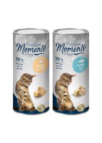 MOMENTS Crispy Snack Thunfisch, Geflügel 2x25 g