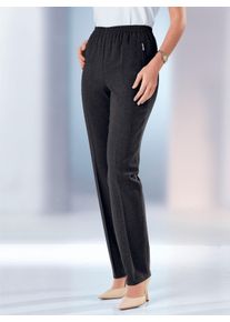Damen Schlupfhose in wärmender Qualität in schwarz ,Größe 38, WITT, 75% Polyester, 20% Viskose, 5% Elasthan
