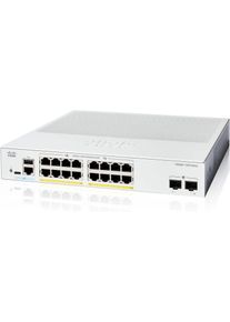 Cisco Catalyst switch C1300-16P-2G (16xGbE, 2xSFP, 16xPoE+, 120W, fanless)