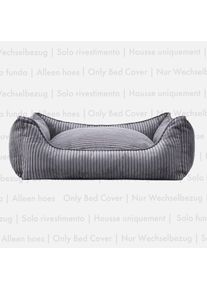 Removable cover for corduroy dog bed Charcoal