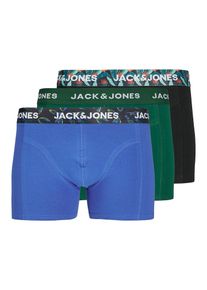 Jack & Jones JACK & JONES Boxershorts 'JACWEST' Herren himmelblau / dunkelgrün / schwarz Größe L