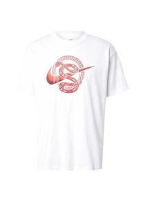 Nike Sportswear Heren Shirt 'M90 OC LNY' bordeaux / oranjerood / wit XS