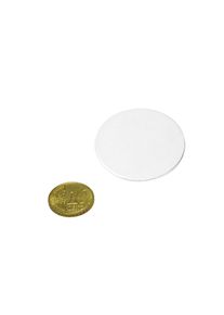 54 Metal discs white, self-adhesive 30 mm