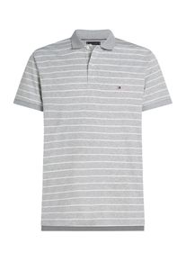 Tommy Hilfiger Poloshirt Herren grau Größe XS Gestreift