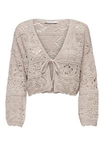 Only Dames Gebreid vest 'Beach' taupe XL