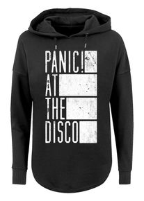 F4NT4STIC Dames Sweatshirt 'Panic At The Disco Block' grijs gemêleerd / zwart L